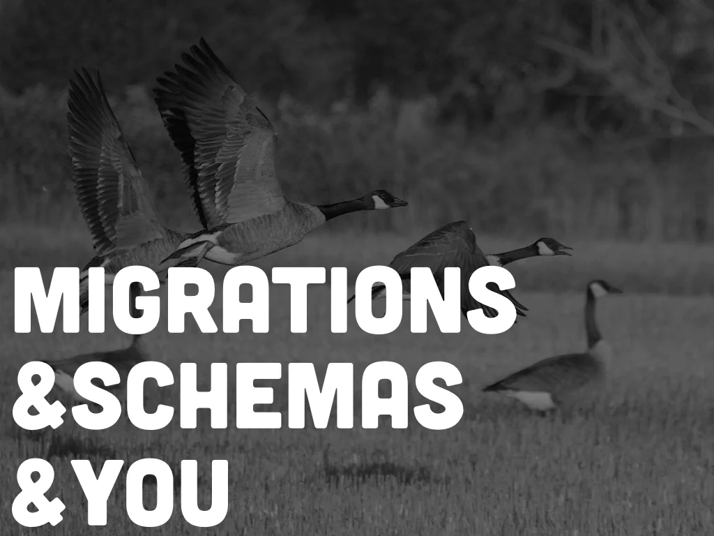 Migrations & Schemas & You